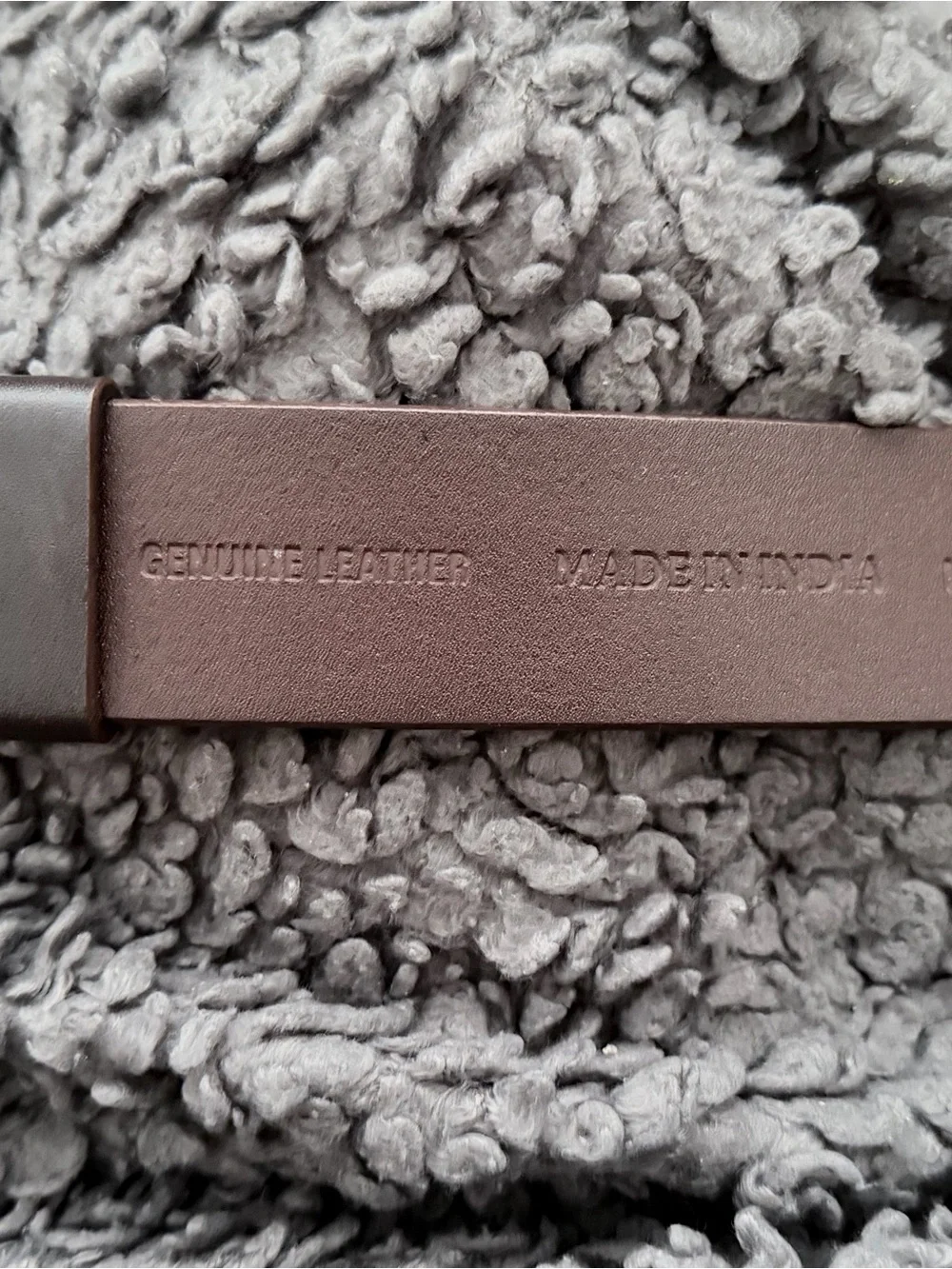 Chicos Brown Leather Belt Ornate Oval Gold Brass Etched Buckle M/L Adjustable